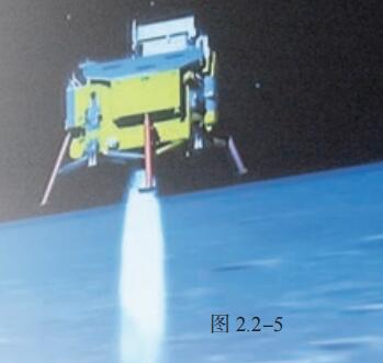 嫦娥三号登月探测 器平稳落月