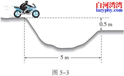 摩托车的速度至 少要多大才能越过这个壕沟